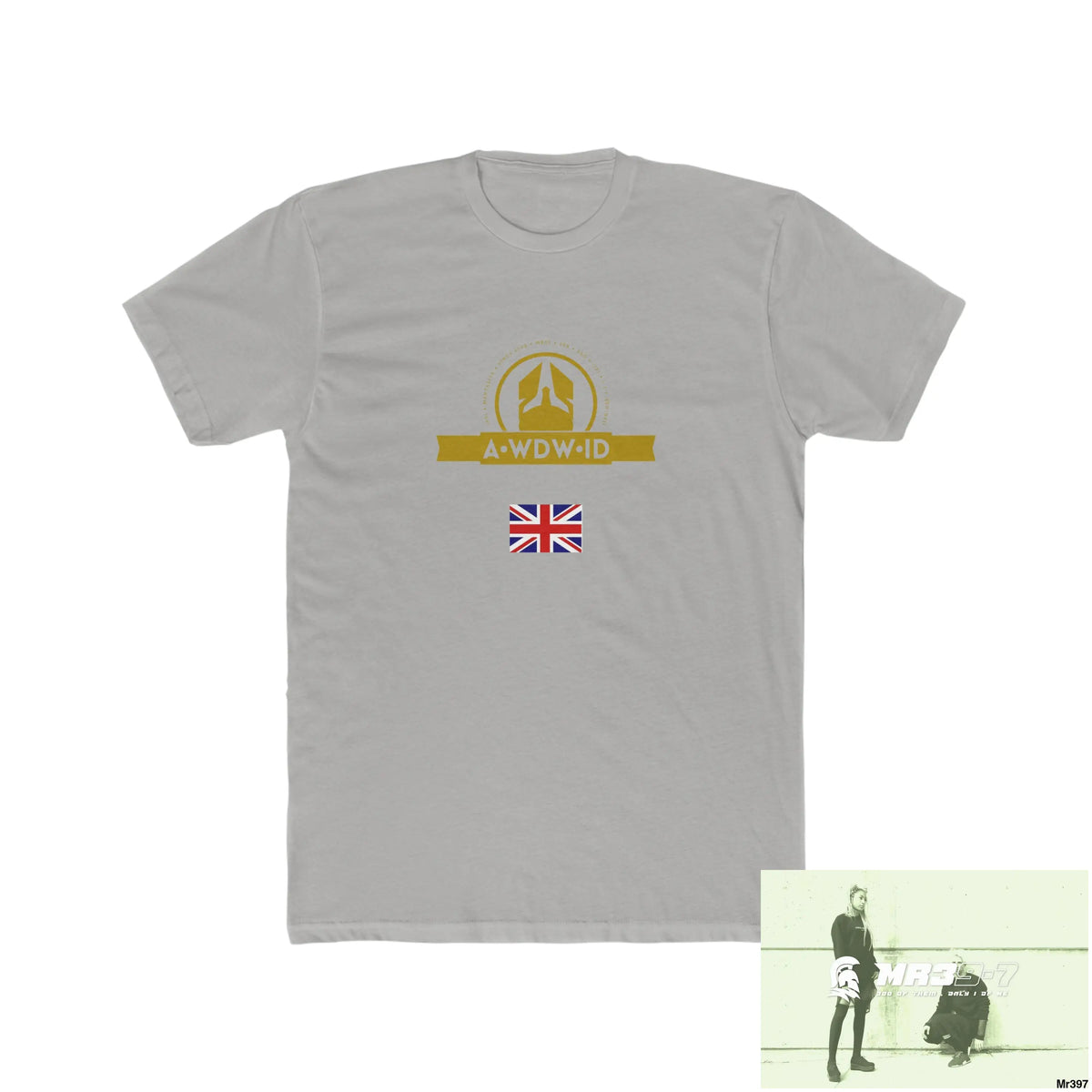 A Who Dares Wins ID RSF Telford & Wrekin -My home 2018 - Men’s Cotton Crew Tee Solid Light Grey / S T-Shirt