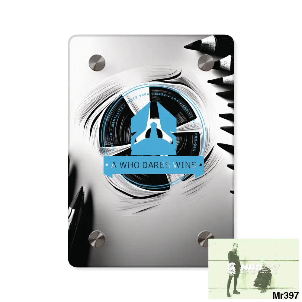 A Who Dares Wins in blind 2014 Military G Radiation blast Acrylic Wall Art Panels 5’’ x 7’’ (Vertical) / 0.25’’ Home