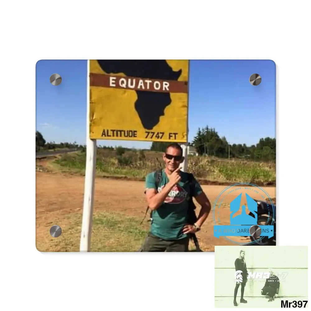 A Who Dares Wins Kenya Equator Tactical pick up 2015 Acrylic Wall Art Panels 10″ x 8″ (Horizontal) / 0.25’’ Home Decor