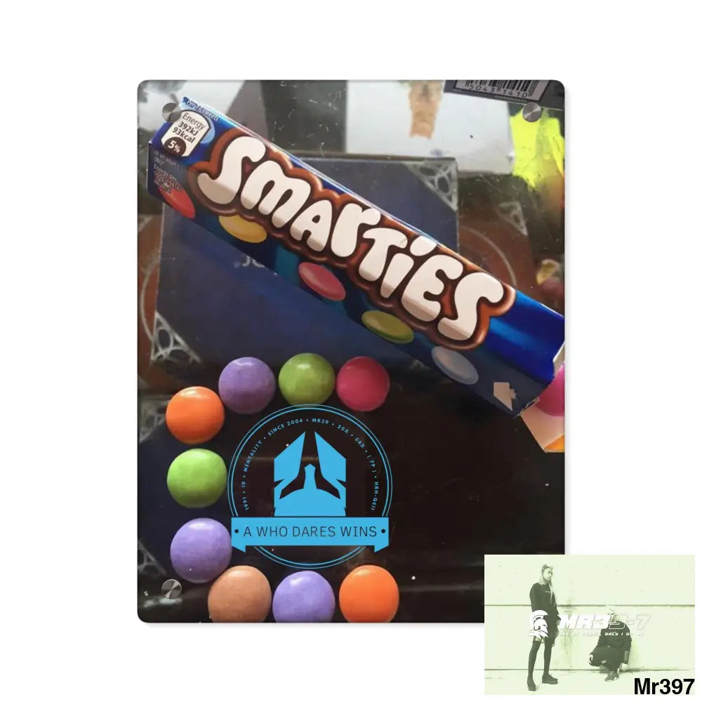 A Who Dares Wins Kenya into Barmouth Off Train 2015.C3D Smarties Acrylic Wall Art Panels 11″ x 14″ (Vertical) / 0.25’’