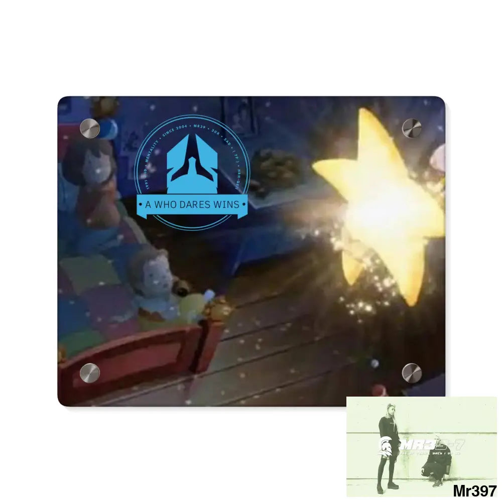 A Who Dares Wins Laura’s Star Acrylic Wall Art Panels 10″ x 8″ (Horizontal) / 0.25’’ Home Decor