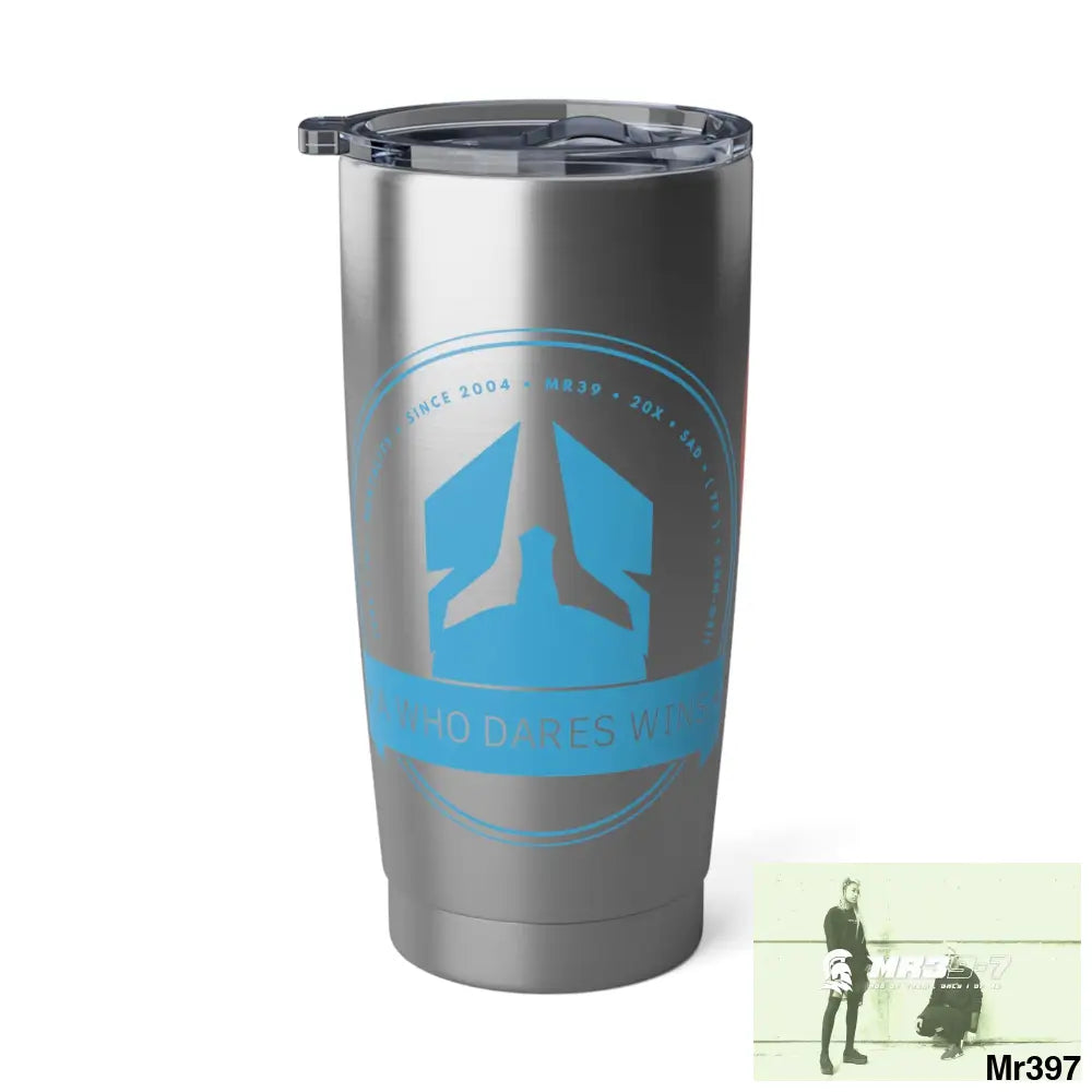 A Who Dares Wins Love Vagabond 20oz Tumbler 20oz / Silver Mug
