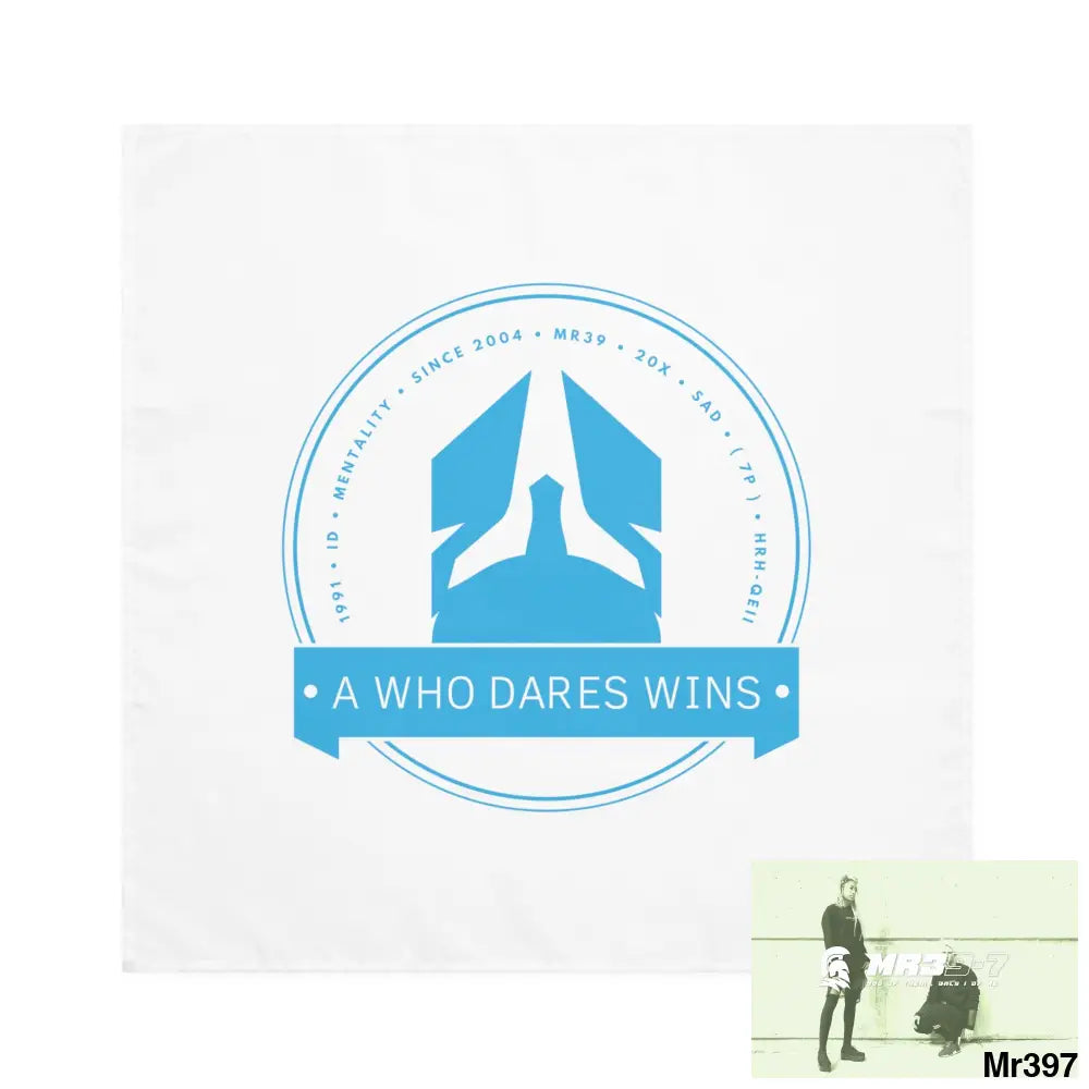 A Who Dares Wins Napkins 4-piece set / White / 19’’ × 19’’ Accessories