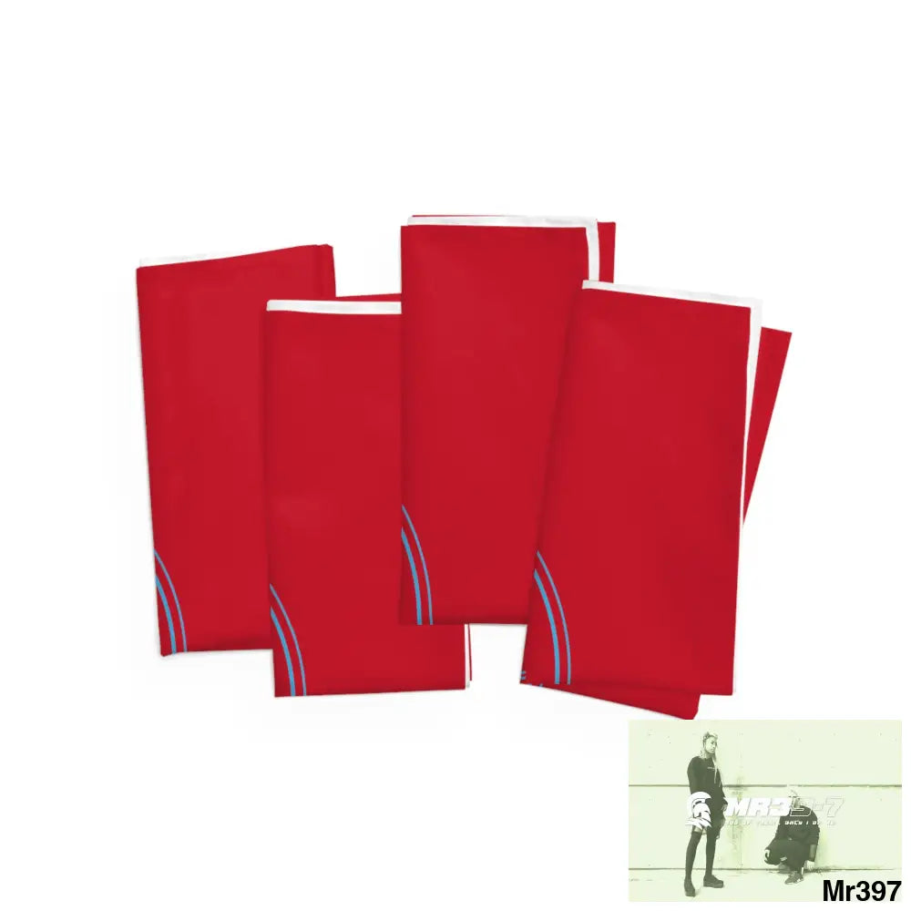 A Who Dares Wins Napkins 4-piece set / White / 19’’ × 19’’ Accessories