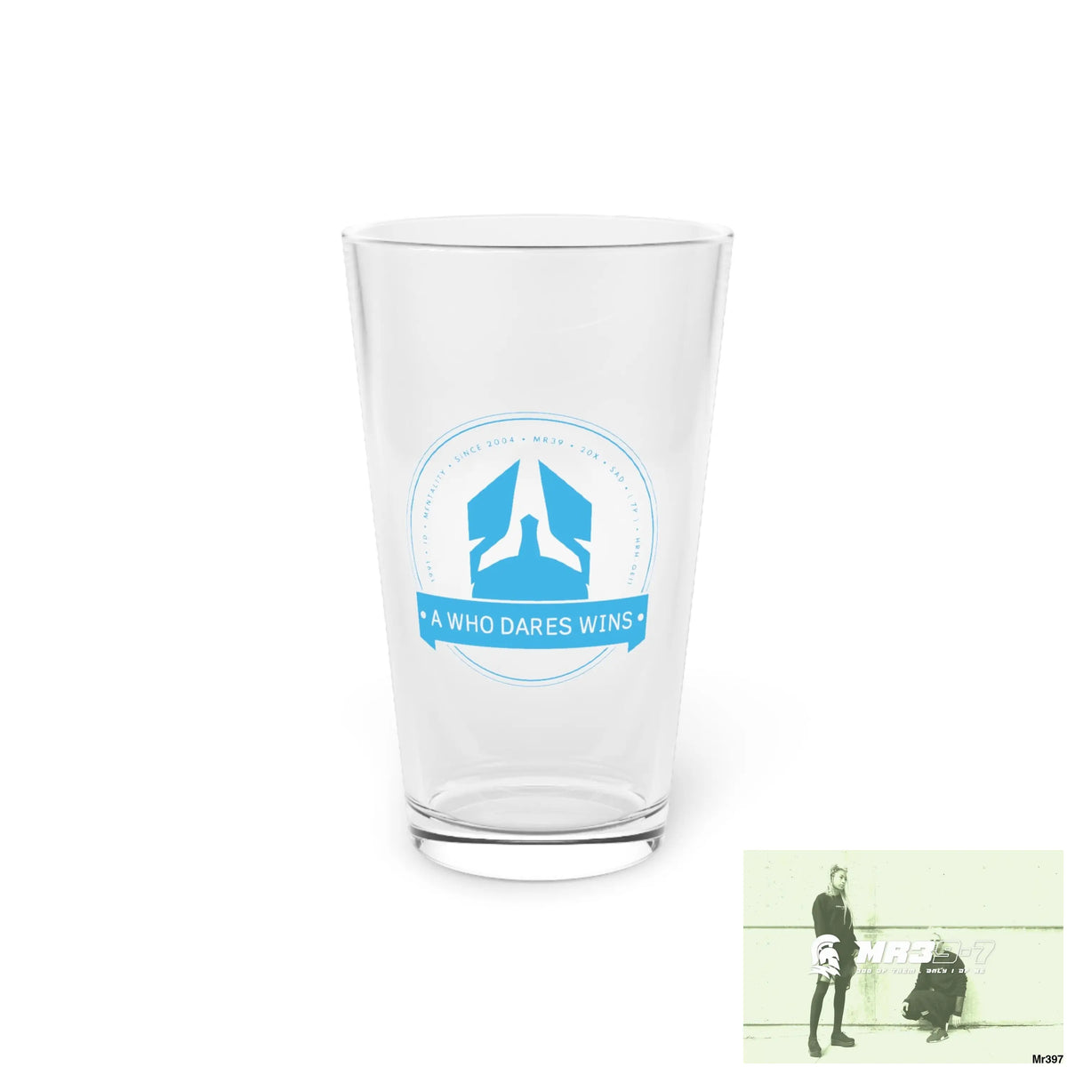 A Who Dares Wins Pint Glass 16oz 16oz Mug