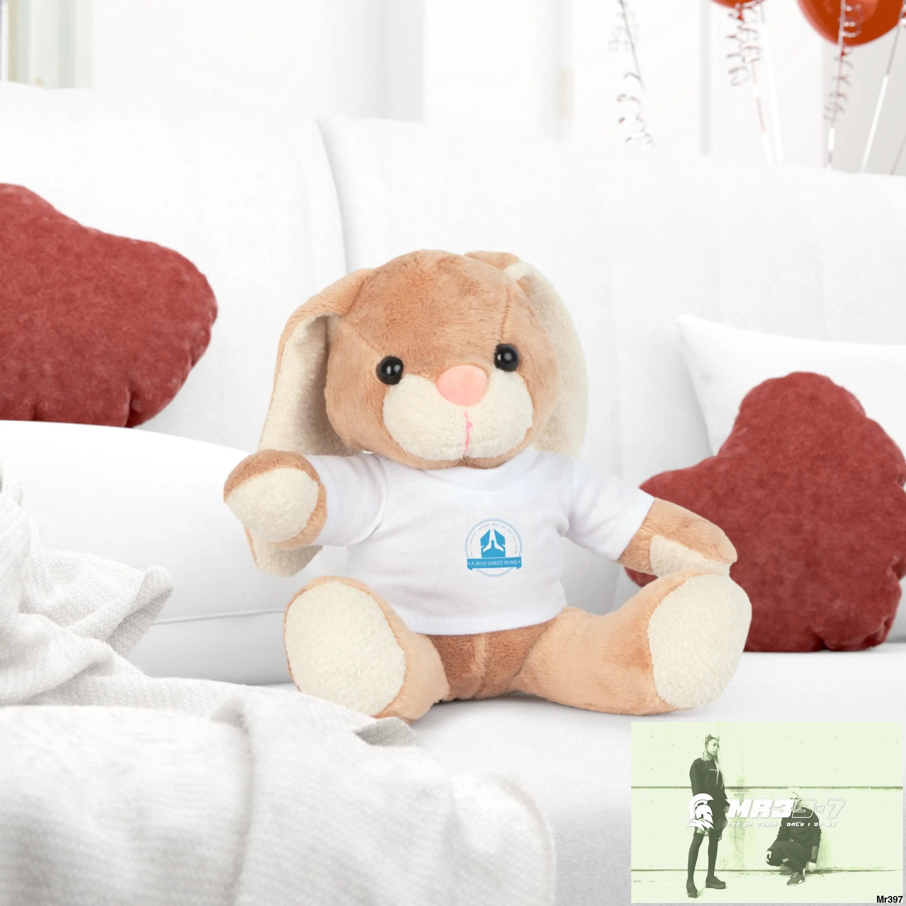A Who Dares Wins Plush Toy with T-Shirt Accessories