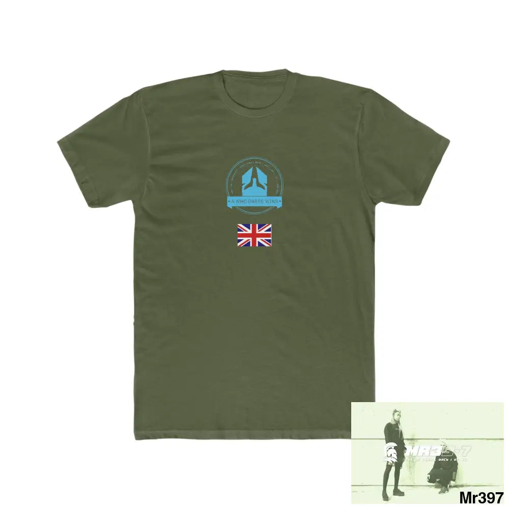 A Who Dares Wins (SAS?) Thailand -2004 My Planned Death Men’s Cotton Crew Tee Solid Military Green / XS T-Shirt