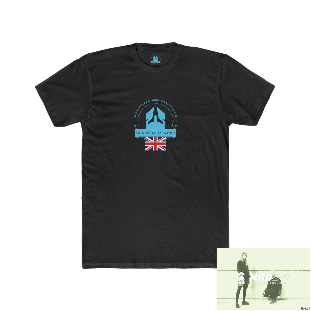 A Who Dares Wins Shropshire 2022-23 The Albanians Men’s Cotton Crew Tee Solid Black / XS T-Shirt
