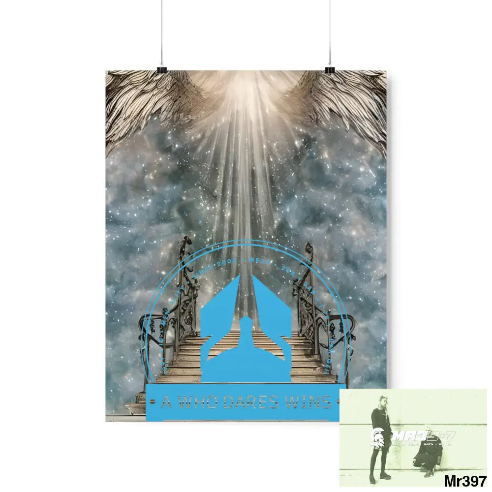 A Who Dares Wins stairway to heaven. Matte Vertical Posters 16″ x 20″ / Matte Poster