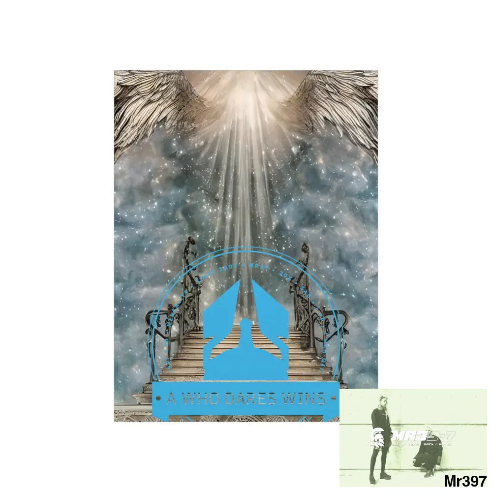 A Who Dares Wins stairway to heaven. Matte Vertical Posters Poster