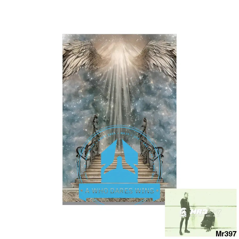A Who Dares Wins stairway to heaven. Matte Vertical Posters Poster
