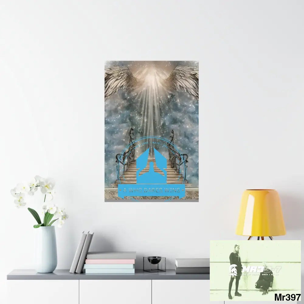 A Who Dares Wins stairway to heaven. Matte Vertical Posters Poster