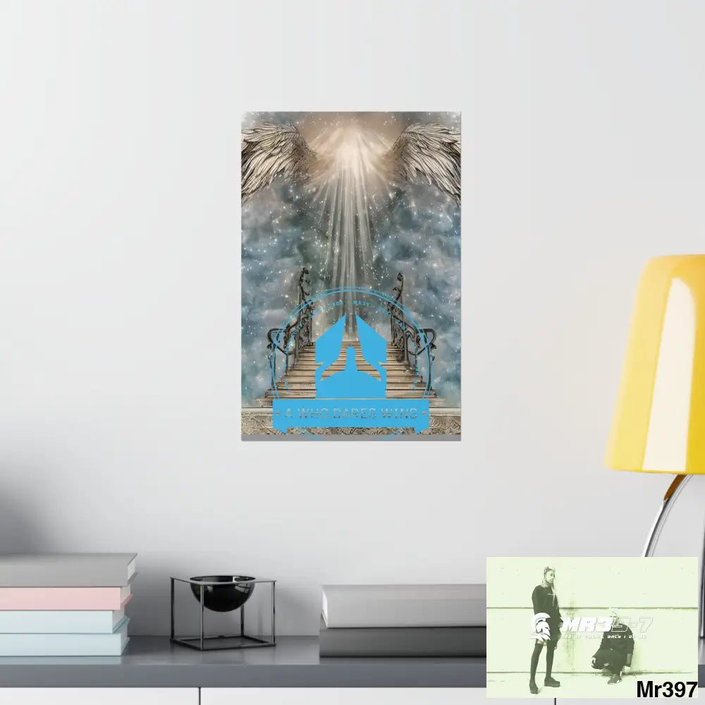 A Who Dares Wins stairway to heaven. Matte Vertical Posters Poster
