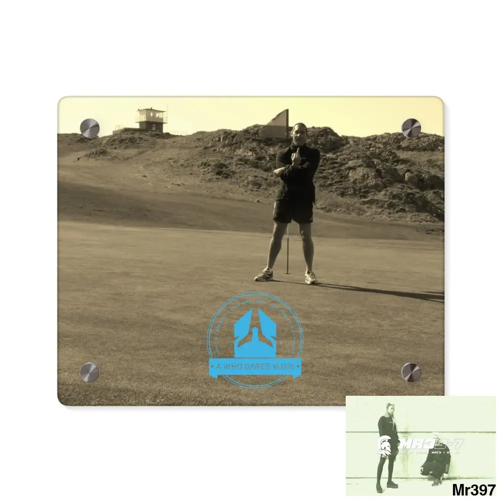 A Who Dares Wins Strike A on Barmouth - Morfa Nefyn 20X hole No 13 Acrylic Wall Art Panels 10″ x 8″ (Horizontal)