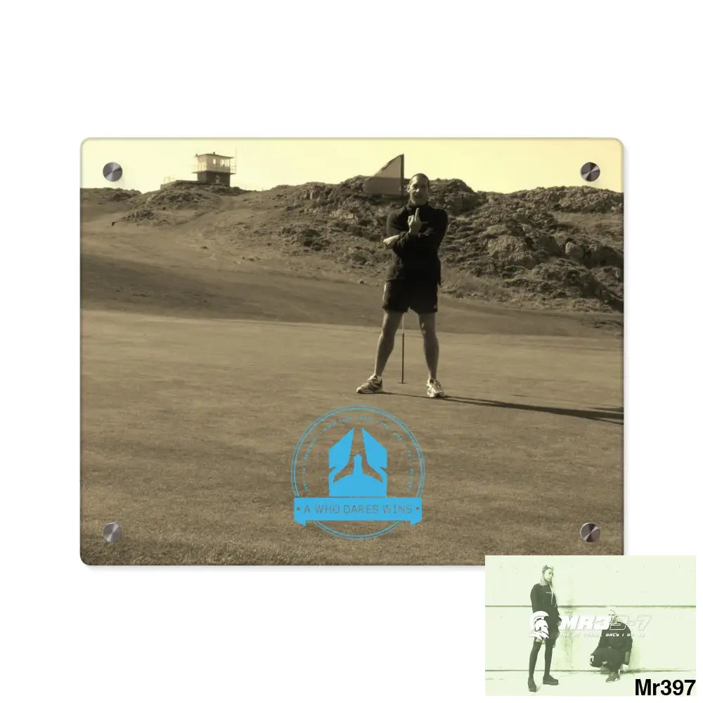 A Who Dares Wins Strike A on Barmouth - Morfa Nefyn 20X hole No 13 Acrylic Wall Art Panels 14″ x 11″ (Horizontal)