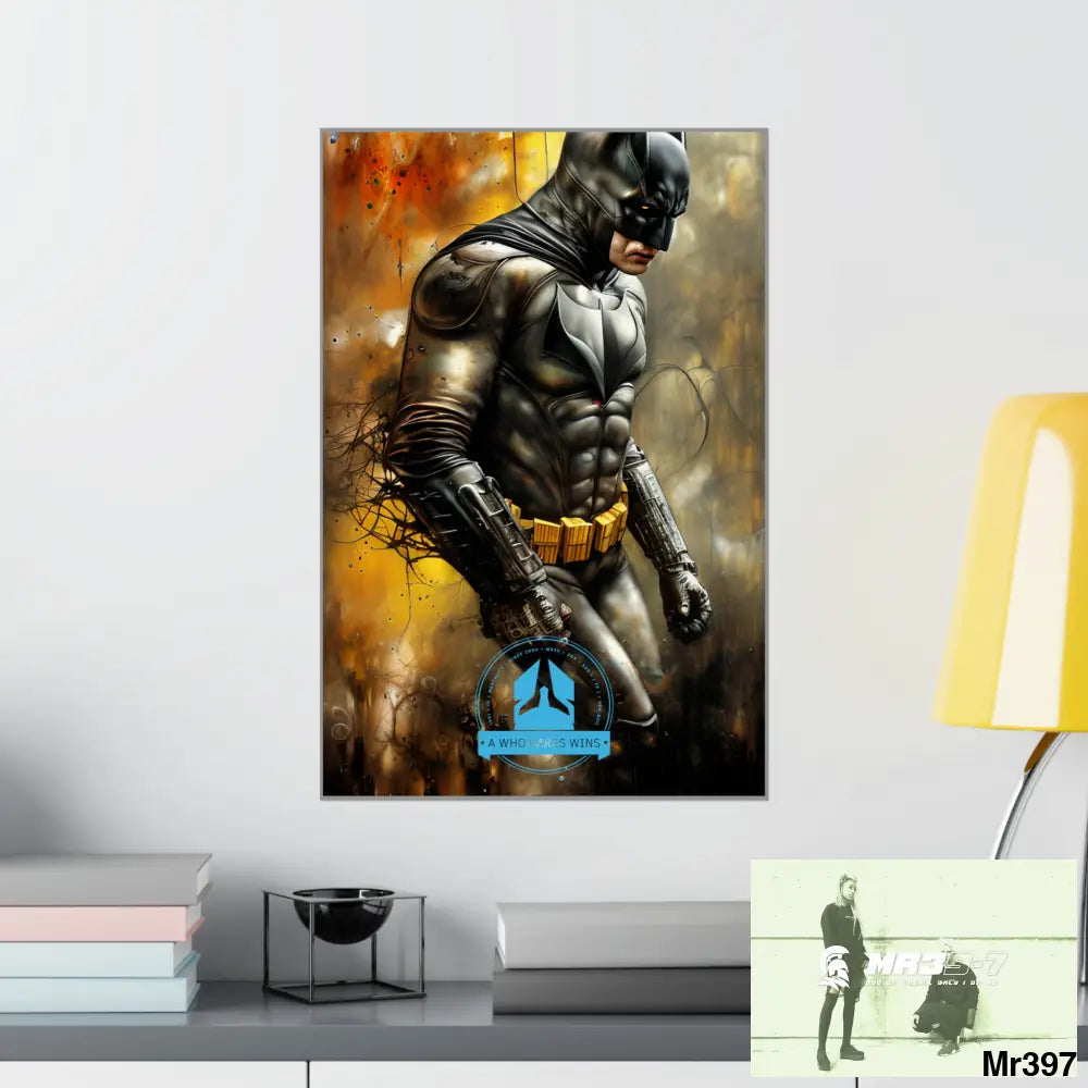 A Who Dares Wins Super Resolution Batpain Steampunk Graphic Matte Vertical Posters 16″ x 24″ / Matte Poster