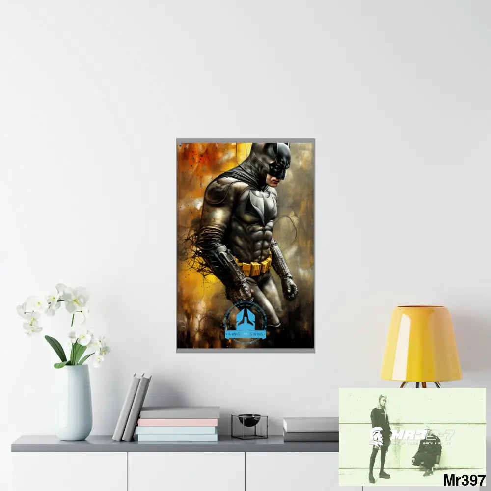 A Who Dares Wins Super Resolution Batpain Steampunk Graphic Matte Vertical Posters 22’’ x 34’’ / Matte Poster