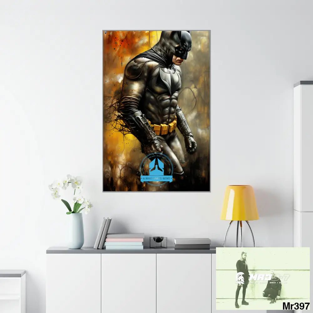 A Who Dares Wins Super Resolution Batpain Steampunk Graphic Matte Vertical Posters 36’’ x 54’’ / Matte Poster