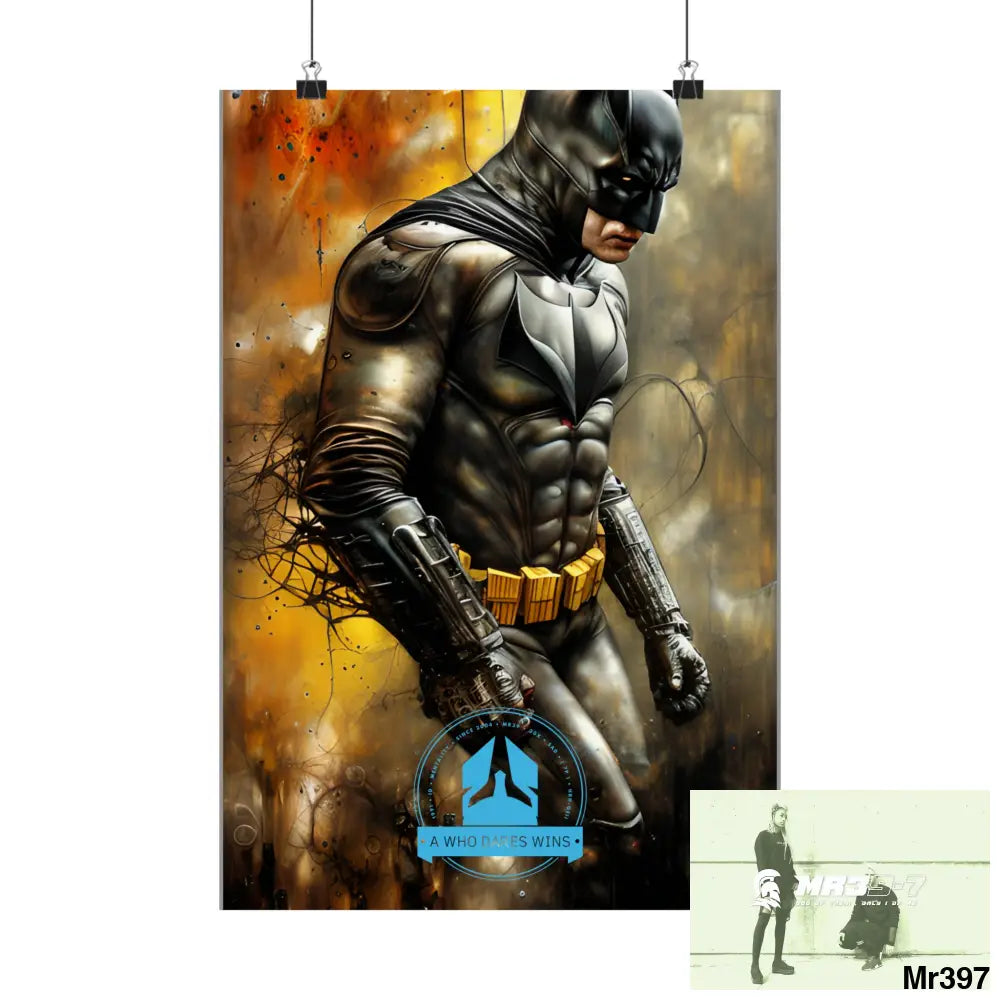 A Who Dares Wins Super Resolution Batpain Steampunk Graphic Matte Vertical Posters Poster