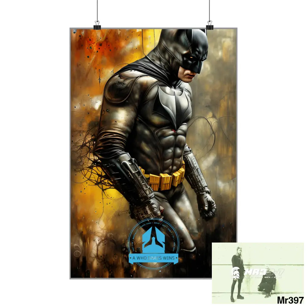 A Who Dares Wins Super Resolution Batpain Steampunk Graphic Matte Vertical Posters Poster