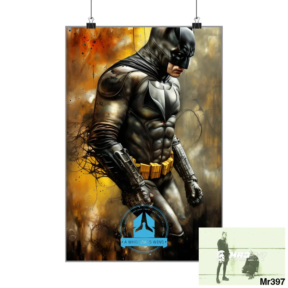 A Who Dares Wins Super Resolution Batpain Steampunk Graphic Matte Vertical Posters Poster