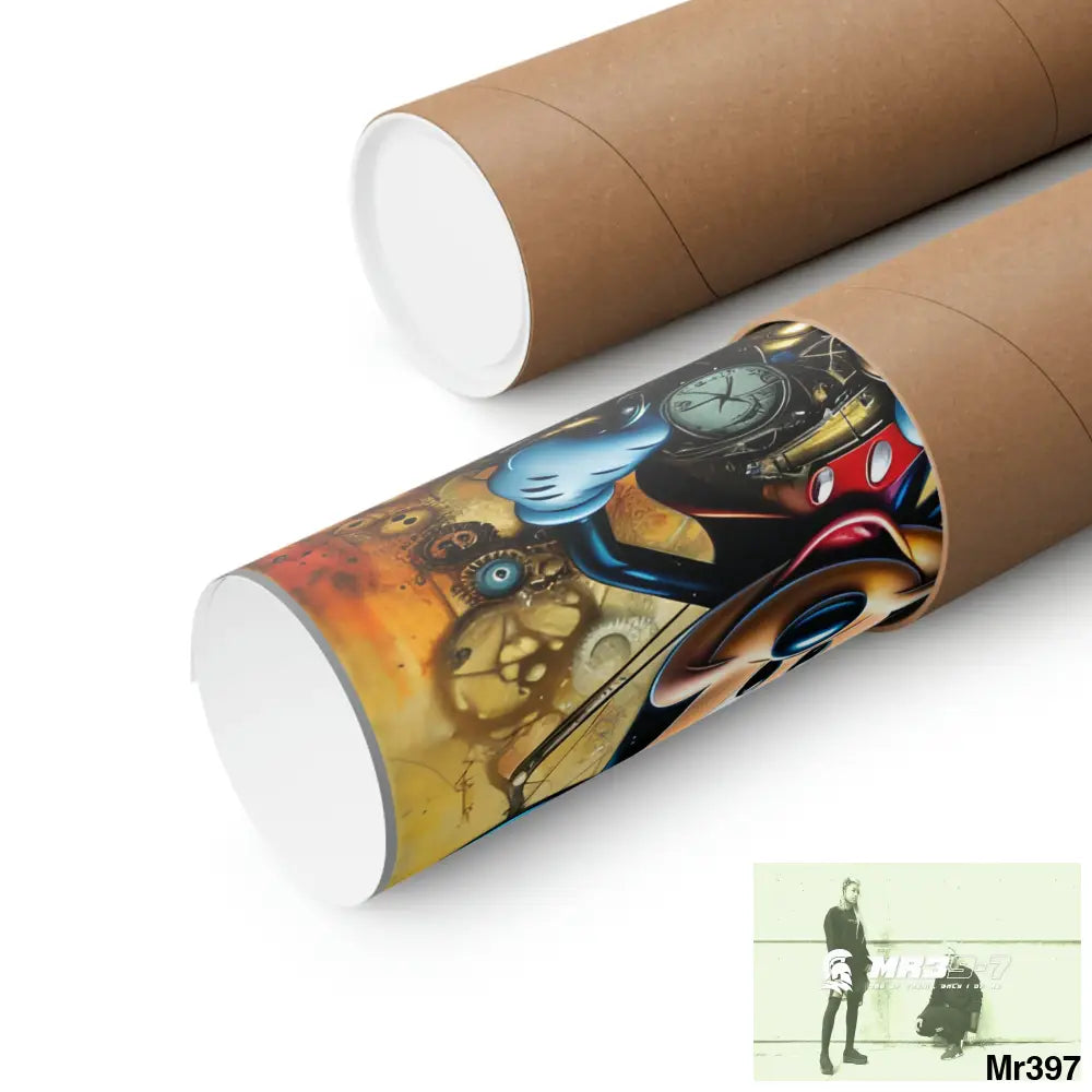 A Who Dares Wins SuperResolution Micky Mouse Steampunk Graphic Matte Vertical Posters Poster