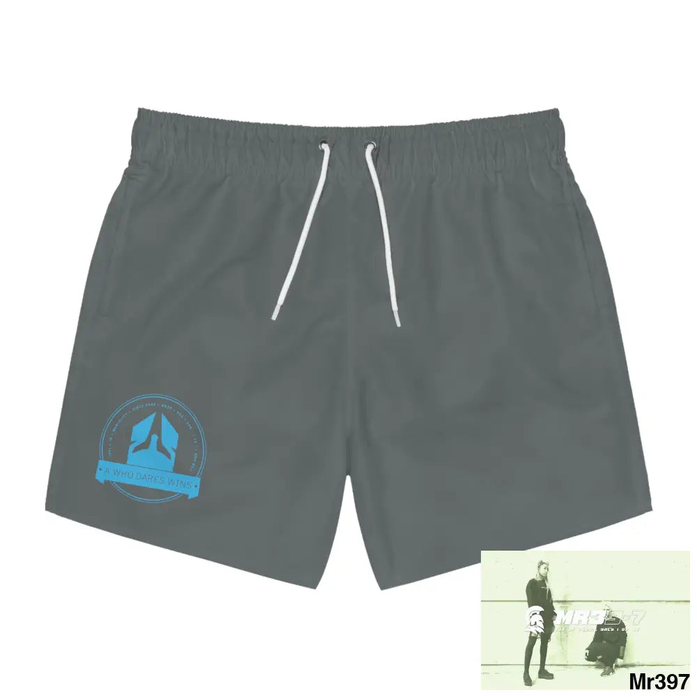 A Who Dares Wins Swim Trunks (AOP) 2XL / Seam thread color automatically matched to design All Over Prints