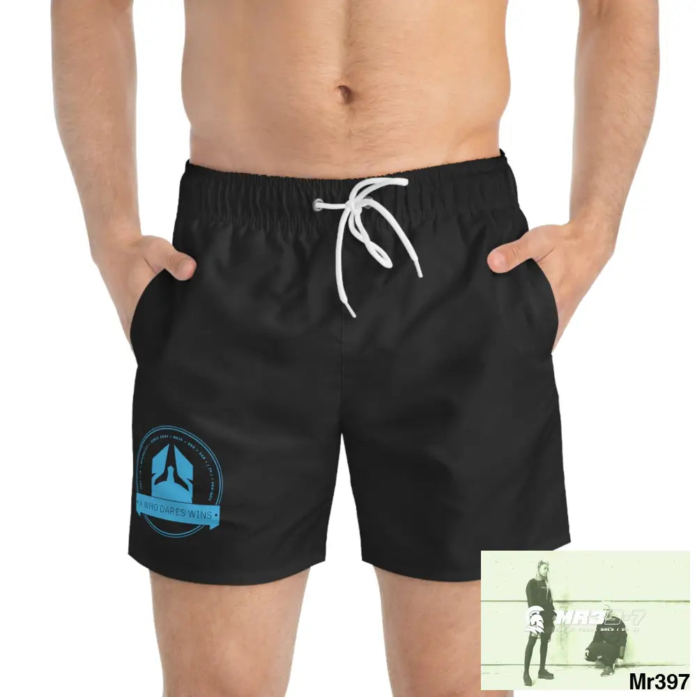 A Who Dares Wins Swim Trunks (AOP) All Over Prints