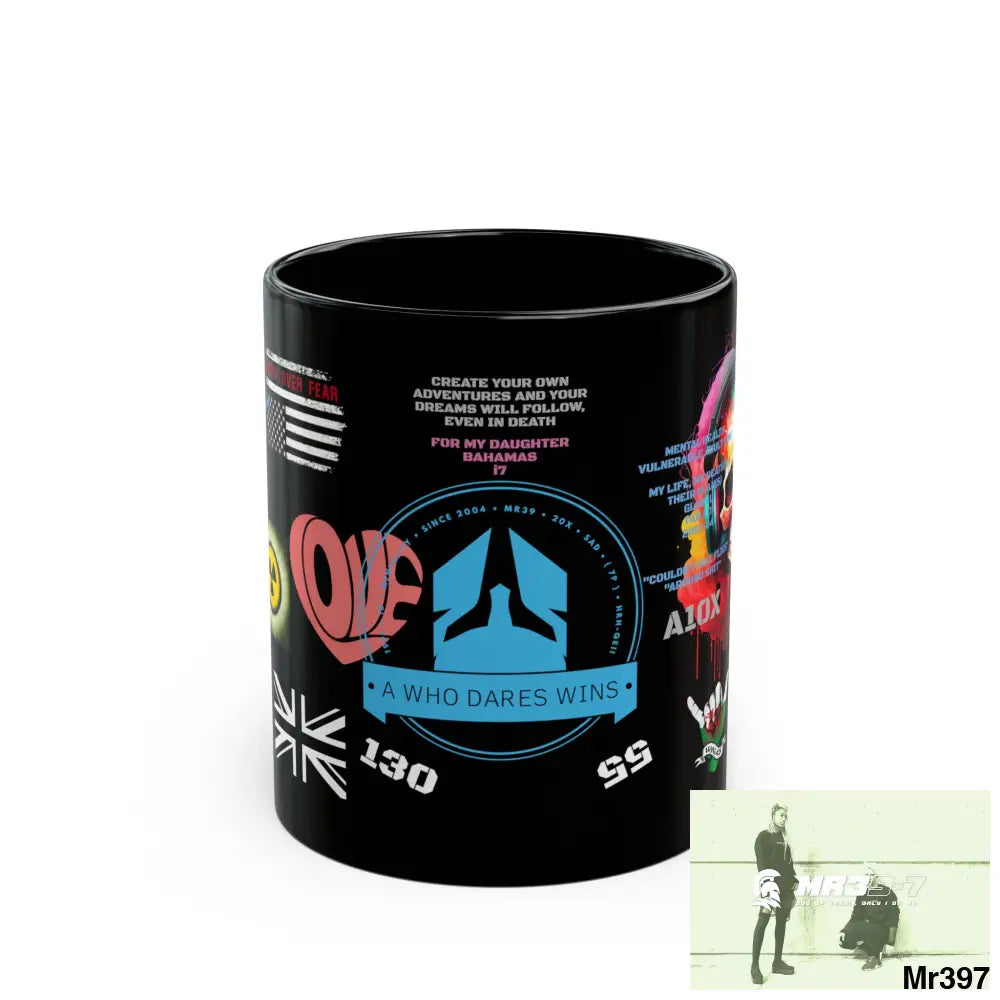 A Who Dares Wins Tactical GB / Wales 11oz Mug Mental Health VAR / My Life My Deaths Their Plans Failed Couldn’t kill