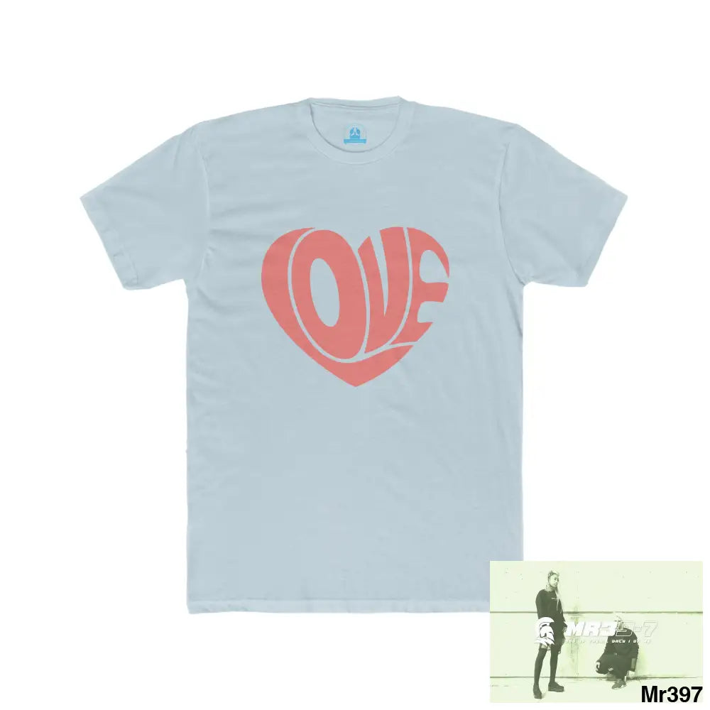 A Who Dares Wins Tactical Love Men’s Cotton Crew Tee Solid Light Blue / S T-Shirt
