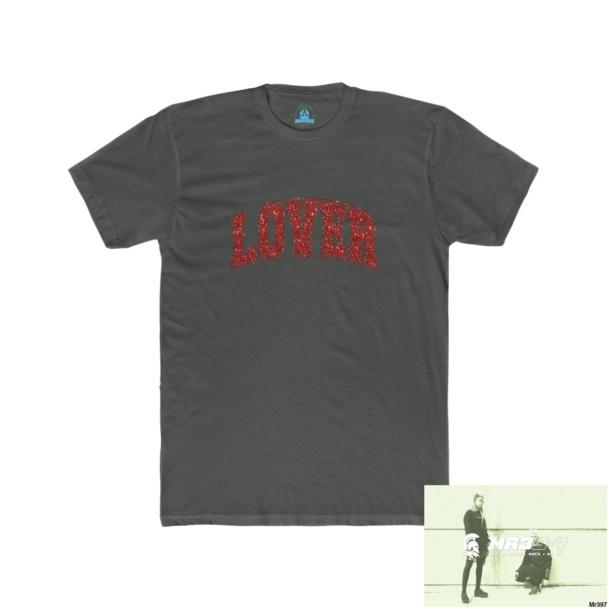 A Who Dares Wins Tactical Lover Glitter Men’s Cotton Crew Tee Solid Heavy Metal / XS T-Shirt