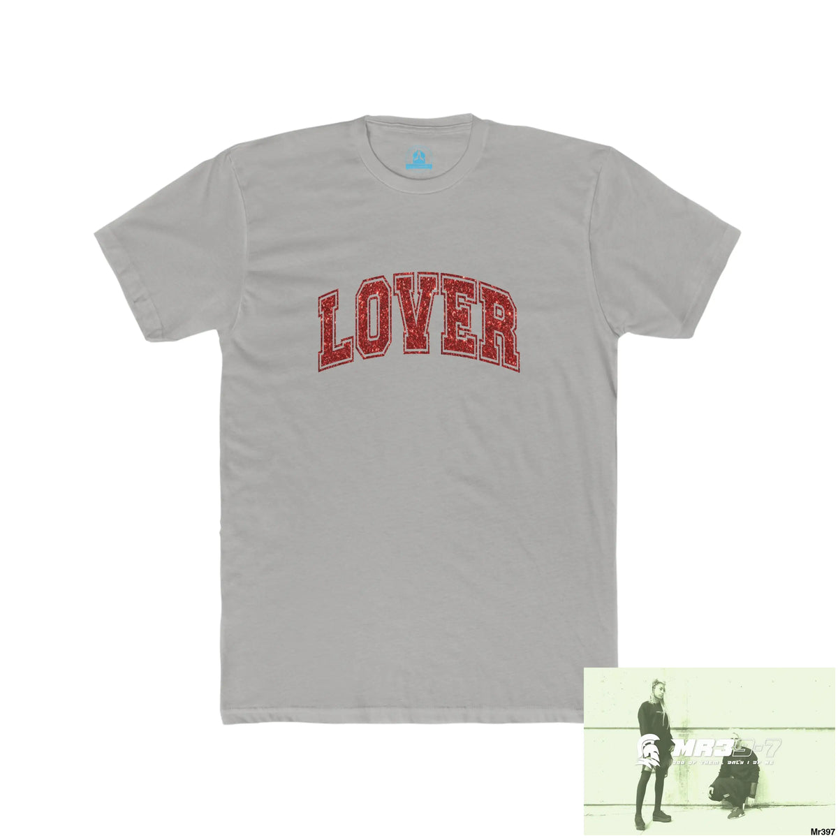 A Who Dares Wins Tactical Lover Glitter Men’s Cotton Crew Tee Solid Light Grey / S T-Shirt