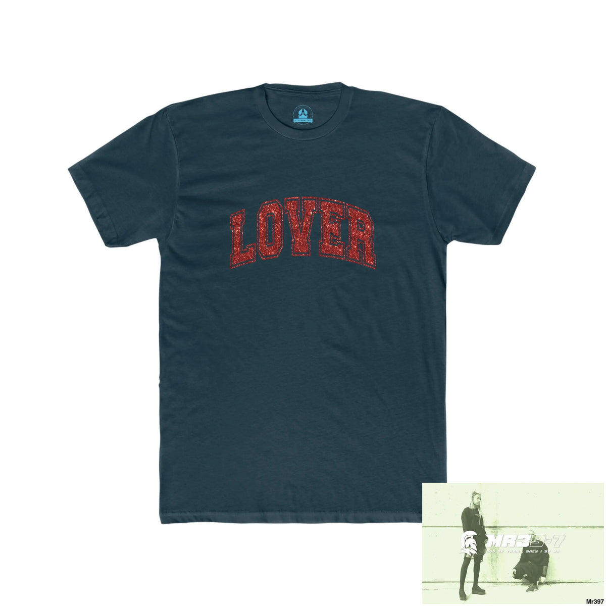 A Who Dares Wins Tactical Lover Glitter Men’s Cotton Crew Tee Solid Midnight Navy / XS T-Shirt
