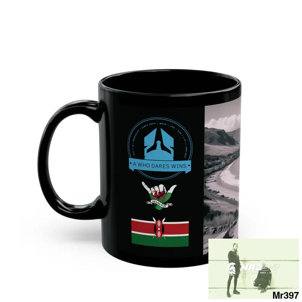 A Who Dares Wins Tactical SAS Kenya 2015 trip AI 3 Themed 11oz Black Mug GB 11oz Mug