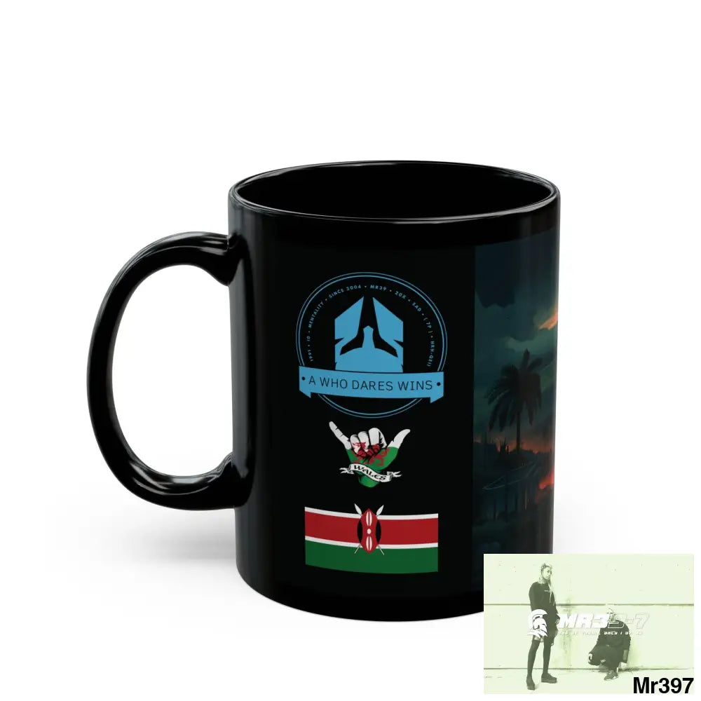 A Who Dares Wins Tactical SAS Kenya 2015 trip AI 9th Themed 11oz Black Mug GB 11oz Mug