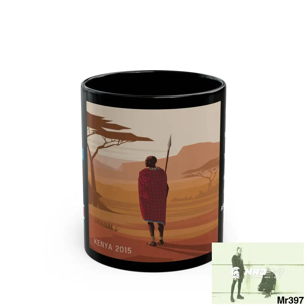A Who Dares Wins Tactical SAS Kenya 2015 trip AI Blog no10 Themed 11oz Black Mug GB 11oz Mug