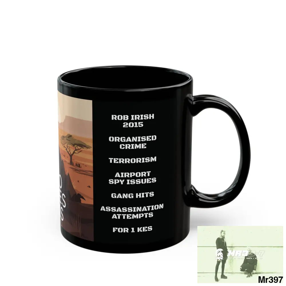 A Who Dares Wins Tactical SAS Kenya 2015 trip AI Blog no11 Themed 11oz Black Mug GB 11oz Mug