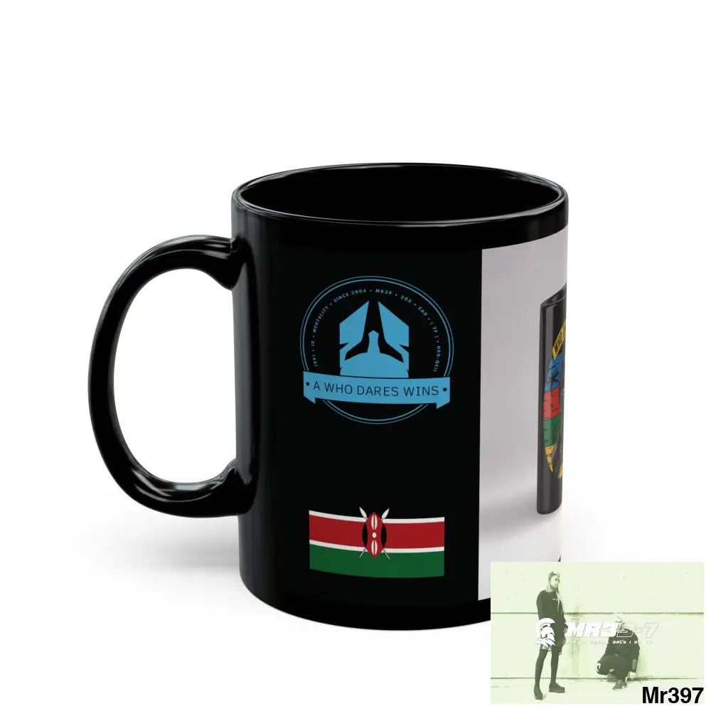 A Who Dares Wins Tactical SAS Kenya 2015 trip AI Blog no3 Themed 11oz Black Mug GB 11oz Mug