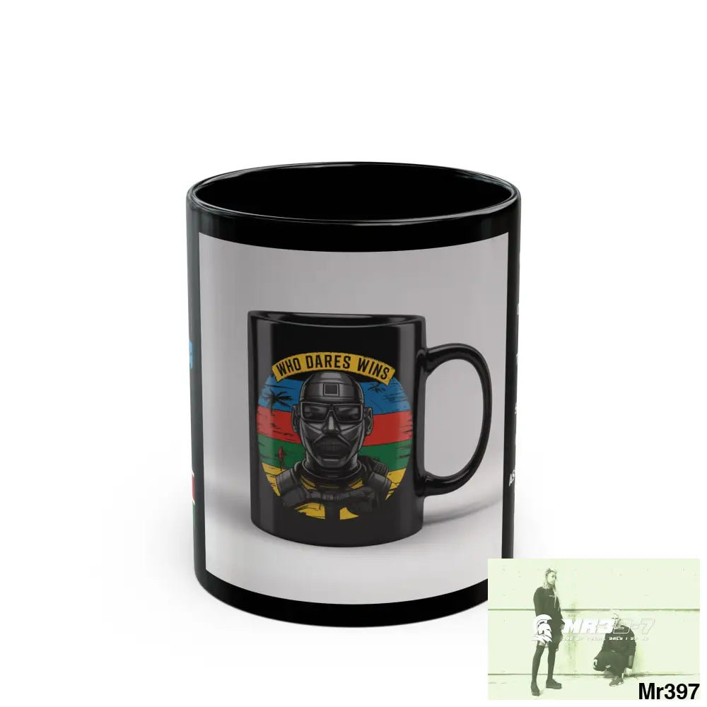 A Who Dares Wins Tactical SAS Kenya 2015 trip AI Blog no3 Themed 11oz Black Mug GB 11oz Mug