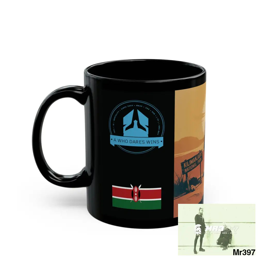 A Who Dares Wins Tactical SAS Kenya 2015 trip AI Blog no7 Themed 11oz Black Mug GB 11oz Mug