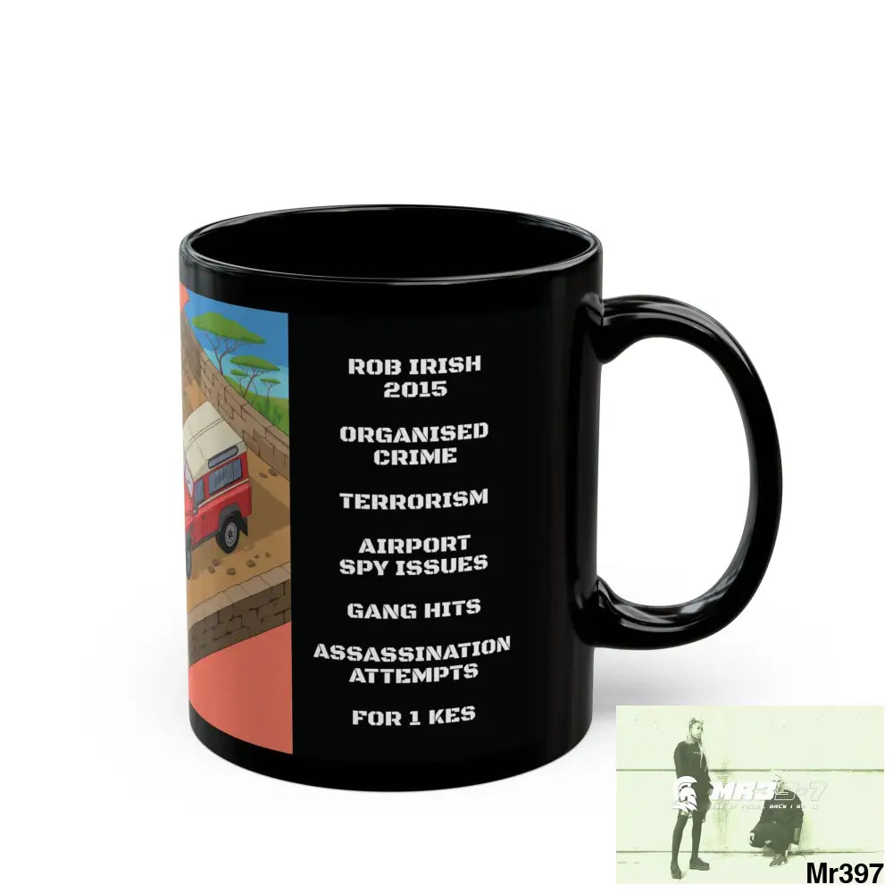 A Who Dares Wins Tactical SAS Kenya 2015 trip AI Blog no8 Themed 11oz Black Mug GB 11oz Mug