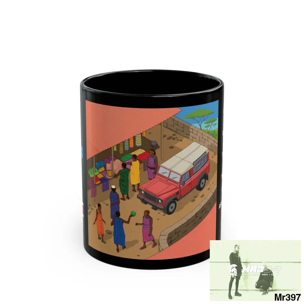 A Who Dares Wins Tactical SAS Kenya 2015 trip AI Blog no8 Themed 11oz Black Mug GB 11oz Mug