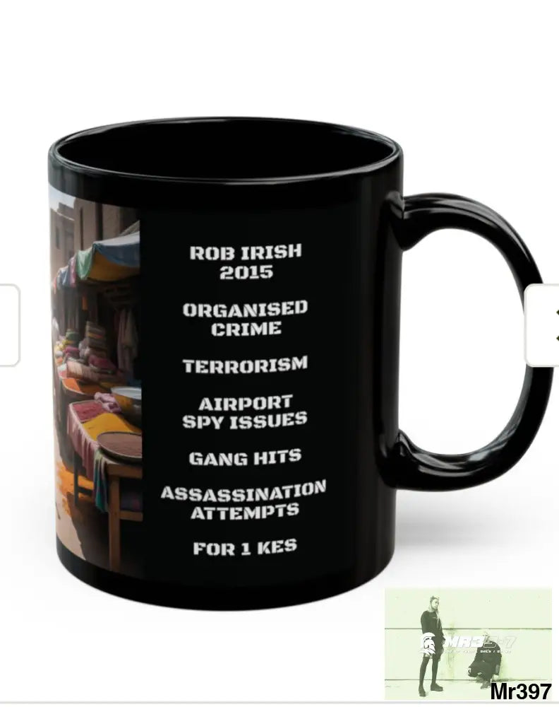 A Who Dares Wins Tactical SAS Kenya 2015 trip AI Themed 11oz Black Mug GB 11oz Mug