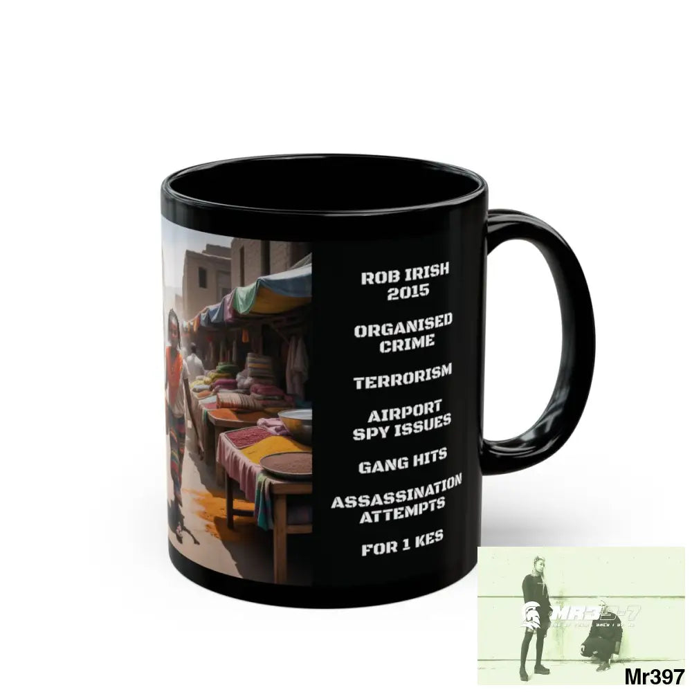 A Who Dares Wins Tactical SAS Kenya 2015 trip AI Themed 11oz Black Mug GB 11oz Mug