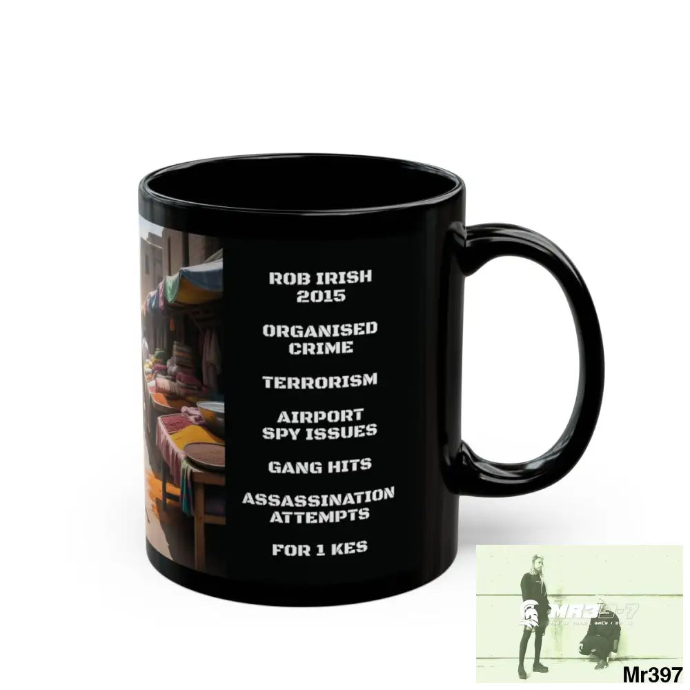 A Who Dares Wins Tactical SAS Kenya 2015 trip AI Themed 11oz Black Mug GB 11oz Mug