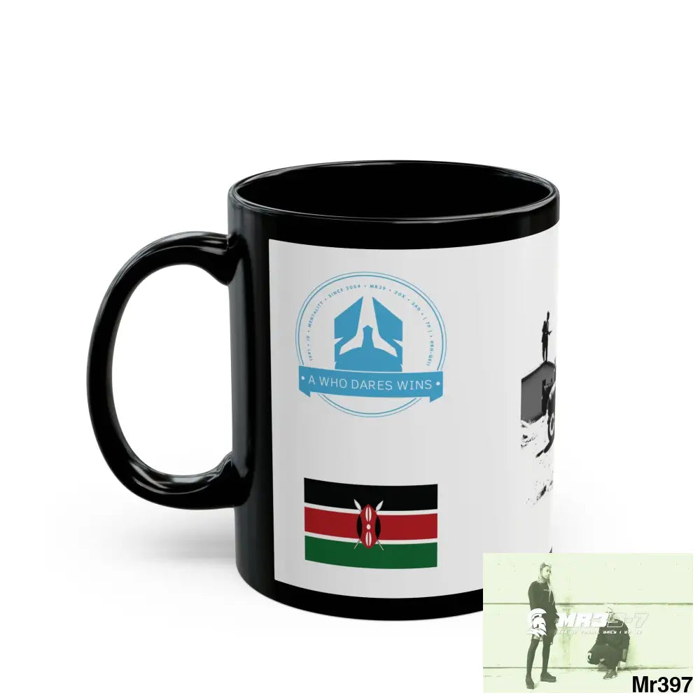 A Who Dares Wins Tactical SAS Kenya 2015 trip New AI Blog no1 Themed 11oz Black Mug GB 11oz Mug