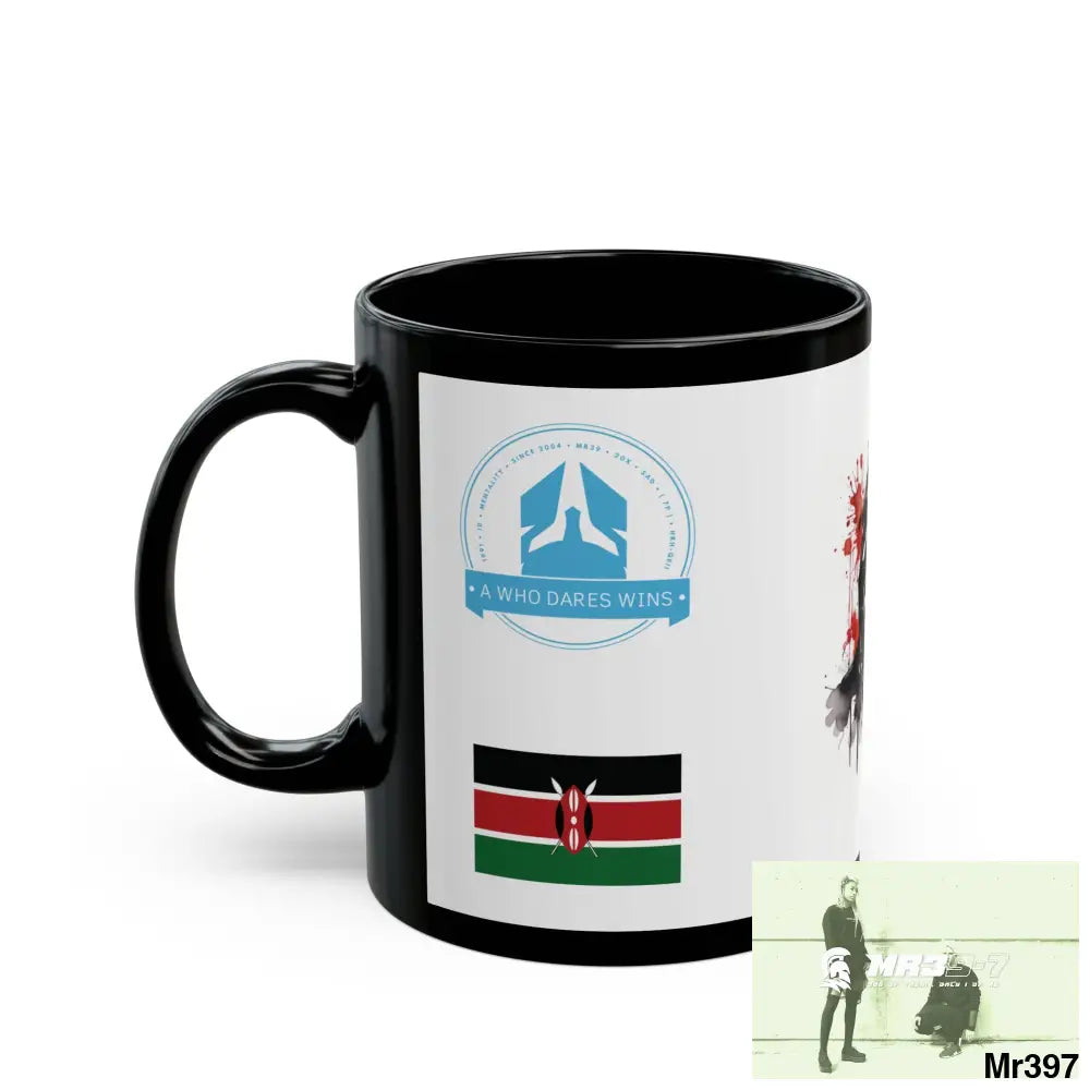 A Who Dares Wins Tactical SAS Kenya 2015 trip New AI Blog no3 Themed 11oz Black Mug GB 11oz Mug