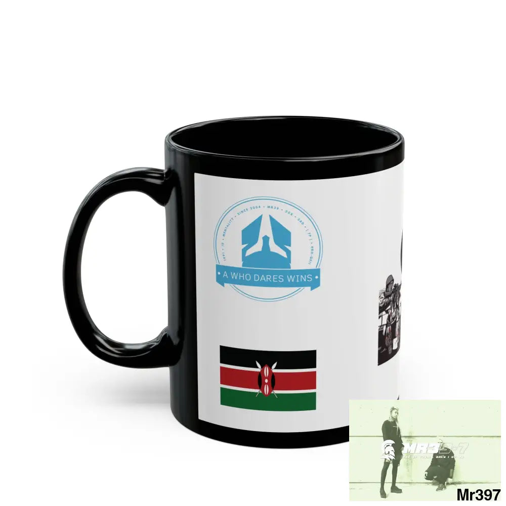 A Who Dares Wins Tactical SAS Kenya 2015 trip New AI Blog no4 Themed 11oz Black Mug GB 11oz Mug