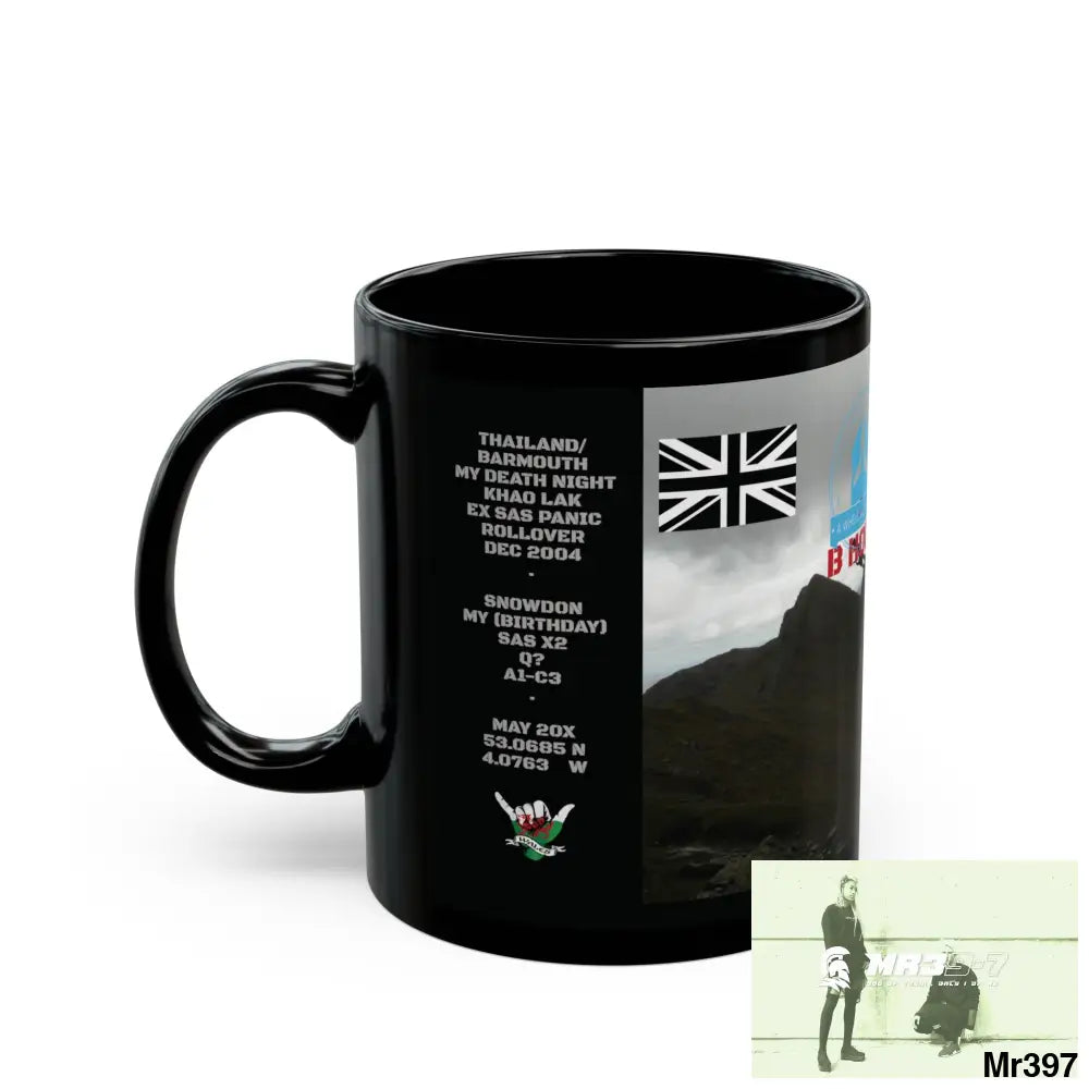 A Who Dares Wins Tactical SAS Roll over Death night 04/ 20X Strike B Done MT Snowdon 11oz Black Mug GB / Thailand/