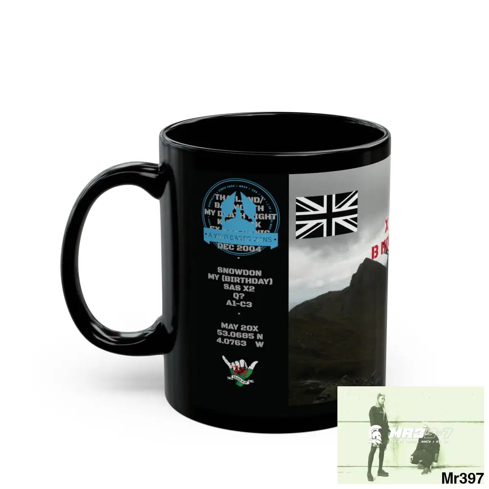 A Who Dares Wins Tactical SAS Roll over Death night 04/ 20X Strike B Done MT Snowdon 11oz Black Mug GB / Thailand/